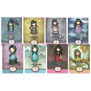 Füzet tűzött A/5 kockás - Gorjuss - 5db vegyes 