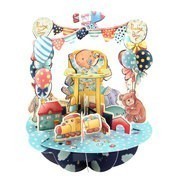 Baby Boy Pirouettes 3D Képeslap - Baby Boy