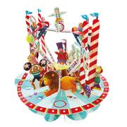 Circus Pirouettes 3D Képeslap - Circus