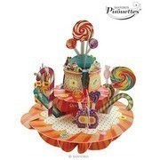 Cukorkák Pirouettes 3D Képeslap - Cukorkák