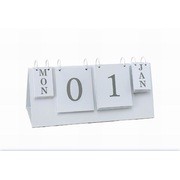 Fehér Fém öröknaptár