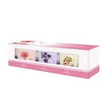 Három darabos gyertya készlet - Flower Garden