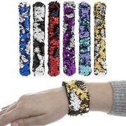 Kék / Ezüst Simogatós Flitteres Karkötő