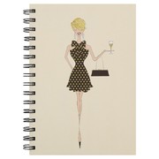 A5 Spirálfüzet - Chic Lady - Polka Dot Dress
