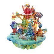 Robotok Pirouettes 3D Képeslap - Robotok