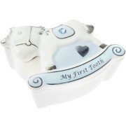 Rózsaszín Porcelán Hintaló Első Tincstartó