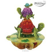 Teknős Pirouettes 3D Képeslap - Teknős