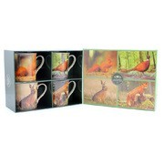 Vadvilág Porcelánbögre Készlet 4db