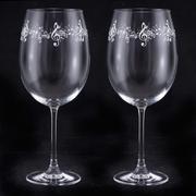 Vörösboros Pohár Készlet Zenei Kollekció - Vörösboros Pohár Készlet 2 db